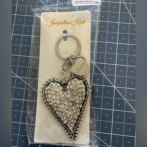 Jacqueline Kent crystal heart purse charm!! Brand new!!